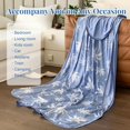 thumbnail image 4 of OMERAI 90"x 90" Breathable Cooling Blanket for Hot Sleepers, Night Sweats, Lightweight Double Sides Summer Blankets Q-Max>0.5 Arc-Chill, Blue, 4 of 8
