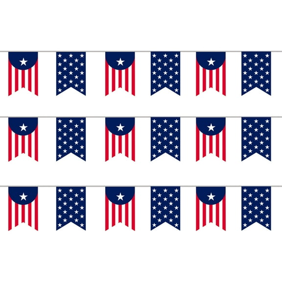 VerPetridure American Independence Day String Flag Party Decorations Pulling FlagsIndependence Day String Flag Banner Outdoor Party Hanging Flag Family Decoration