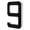 Number "9" #10, variant on 9 Inch Solar Light Up House Numbers, Waterproof LED Illuminated Address Plaque, Modern Large Exterior Number Light for Home Mailbox Wall Decoration(Number "9")