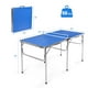 Gymax Table de Ping-Pong Pliante Table de Ping-Pong Portable avec 2 Palettes et 2 Balles – image 2 sur 9