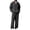Black, variant on Mens Sweatsuits 2 Piece Set Waffle Knitted Sweatshirts and Wide-Leg Pants Set Casual Big and Tall Baggy Jumpsuit
