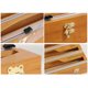 thumbnail image 4 of Wrap Dispenser with Slide Cutter Stroage Holder for Plastic Wrap, Foil and Wax, Natural Bamboo Organizer Wall Mounted, 4 of 5