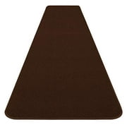 House, Home and More Skid-Resistant Carpet Runner - Chocolate Brown - 10 Feet X 36 Inches