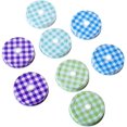 thumbnail image 1 of COSMOS 8 Pcs 4 Different Colors Decorative Mason Jars Lids with Straw Hole for Mason Jars Canning Drinking Jars, 1 of 4