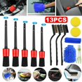 thumbnail image 1 of 13 Pieces Auto Detailing Brush Set for Cleaning Wheels  Interior  Exterior  Leather, 1 of 8