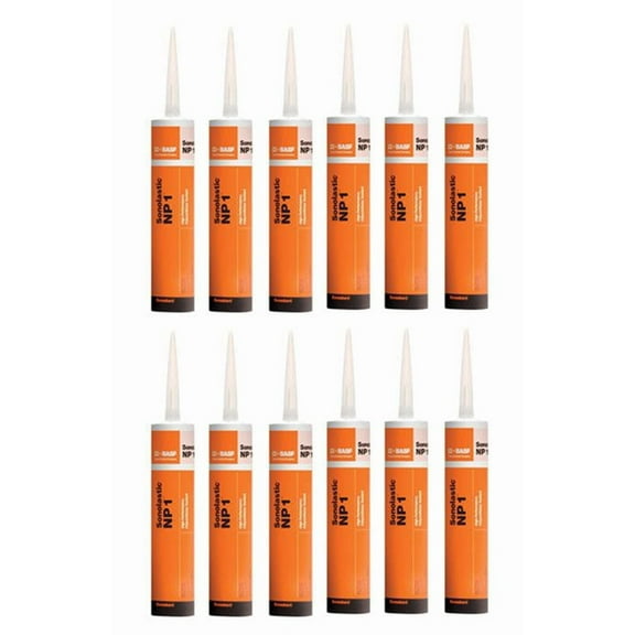 BASF Sealant NP1 Polyurethane Black 10.1 Oz - 12 Pack