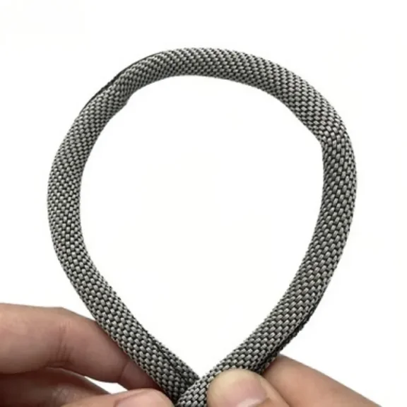 2pcs 5mm Pet Proof Cable Protector Sleeve, 3.3ft Heavy Duty Braided Cord Cover for Phone Charger Data Cable, Anti-Chew Wire Guard (Grey)