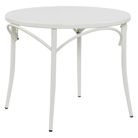 Ellie Bistro Round Table - White - Reservation Seating