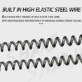 thumbnail image 4 of 2pcs Coiled Steel Wire Retractable Lanyard Heavy Duty Safety Rope Boating Fishing Tools Lanyards Fishing Accessories, 4 of 4