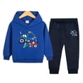 thumbnail image 2 of 7-8 Years Child Boys Girls Sweatsuits Fall Winter Clothes Set Long Sleeve Tracksuits Crewneck Sweatshirts & Pants Outfit School Outfits, 2 of 5