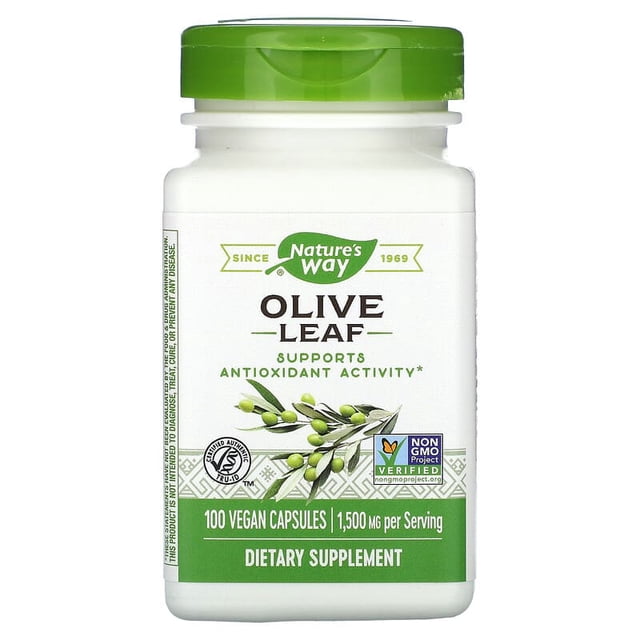 Hoja de Olivo Nature's Way 1500 Mg 100 Cápsulas