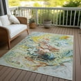 thumbnail image 6 of Addison Rugs Chantille Indoor/Outdoor Transitional Abstract Ivory Washable Rectangle Rug, 5' x 7'6", 6 of 6