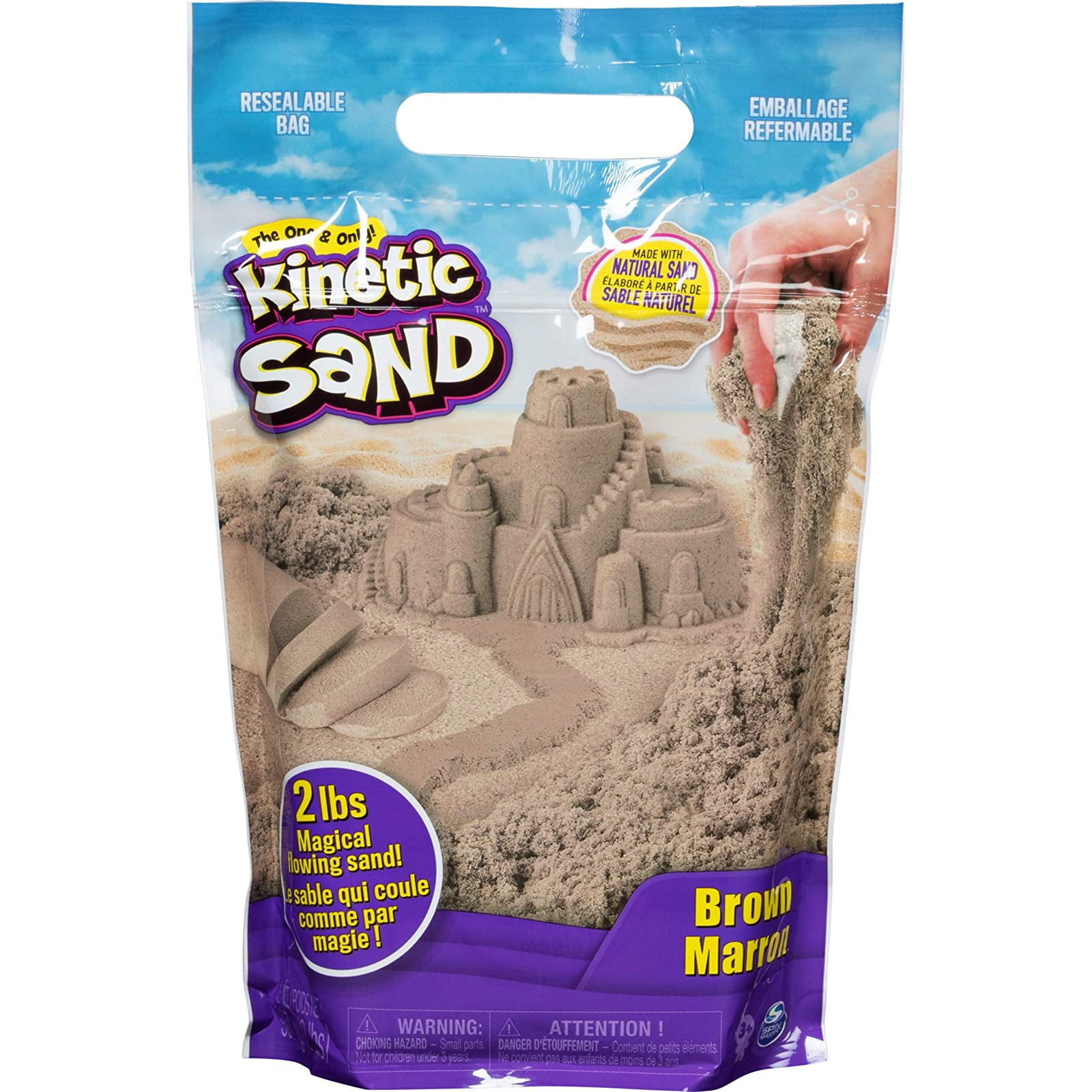 Kinetic Sand 5kg Molding and Creating of All-Natural Brown Sand for Mixing 11lb 