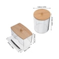 thumbnail image 2 of CTIRCHIU Set Cotton Ball Container Square Plastic Holder For Medical Environment Organization, 2 of 6