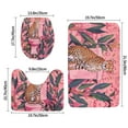 thumbnail image 2 of Bathroom Rugs Sets 3 Piece - Cheetah On Toilet Humor Art Absorbent Non Slip Bath Mats, U-Shape Toilet Lid Cover, Contour Mat, Soft Washable Shower Mats Bath Rug Mat for Bathroom Tub Toilet, 2 of 7