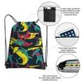 thumbnail image 3 of Pofeuu Colorful Sharks Print Drawstring Backpack Water Resistant String Bag Sports Sackpack Gym Sack with Side Pocket for Men Women, 3 of 6
