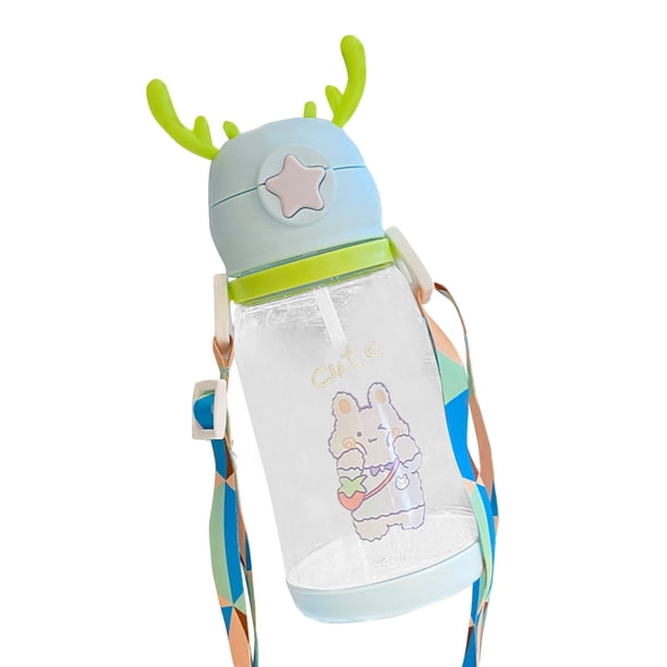Nueva taza de Internet,taza de agua de dibujos animados,taza de plástico con astas de gran capacidad para niños,regalo para estudiantes,taza de paja