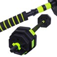 thumbnail image 4 of GoZone 40lb Adjustable Dumbbell/Weight Set – Black/Green, 4 of 9