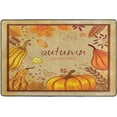 thumbnail image 4 of Dreamtimes Pumpkin Autumn Vintage Area Rug 36x24in Fall Rustic Harvest Non-Slip Floor Carpet Comfort Floor Mats Decor for Indoor Living Dining Room and Bedroom Area, 4 of 7