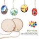 thumbnail image 4 of 50 piezas 5-6 cm Rebanada de madera natural con cuerda de 20 metros, Rebanadas de madera Discos de madera, Recorte perfecto para Proce LingWen 9024715009470, 4 of 5