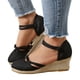 thumbnail image 4 of WILLBEST Sandalias De Mujer Con Hebilla Y Plataforma Para Playa, Sandalias De Cuña Transpirables Con Hebilla Trenzada Versátiles A La Moda, 4 of 8