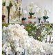thumbnail image 5 of Flores artificiales de Phalaenopsis 37 pulgadas 6 piezas orquídea decoración hogar blanco MENGJIAQI, 5 of 6