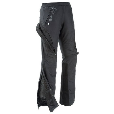 - Joe Rocket Alter Ego Womens Armored/Padded Black Textile Motorcycle Pants