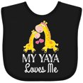 thumbnail image 3 of Inktastic My Yaya Loves Me Giraffe Boys or Girls Baby Bib, 3 of 4