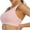 Pink, variant on IROINNID Cross-Back Bra for Women Sports Bras Yoga Solid Sleeveless Cold Shoulder Casual Blouse Tops Intimates,Beige