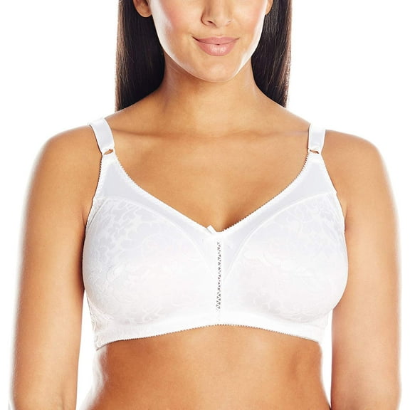 BALI White Double Support Lace Wirefree Spa Closure Bra, US 38D, UK 38D, NWOT