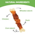 thumbnail image 4 of MON2SUN Chicken & Duck Wrapped Calcium Bones Small Dog Treats, 10.5 oz (15 Count), 4 of 10