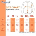 thumbnail image 2 of ProtectX 2-Pack High Visibility Long Sleeve Construction Work T-Shirts, Comfortable Cotton Blend Men's Athletic Shirt, 2 of 4