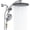 Chrome, variant on Shower Head with filtered Handheld High Pressure daul Shower Heads with Handheld Spray Combo and 10 Sprays Handheld Shower Head Detachable Shower head Built-in Magnetic Docking and Power Jets Chrome