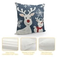 thumbnail image 4 of Nawypu  Christmas Pillow Covers, Grey Snowman Deer Merry Christmas Pillowcases, Christmas Decorations for Indoor Outdoor Farmhouse Home Couch, 4 of 5