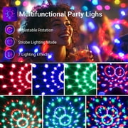 DAYBETTER Disco Ball Decor Strobe LED Party Lights,8 Modes Disco DJ Lights for Parties Decorations Home Dance,Sound Activated