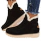thumbnail image 5 of Botas de mujer de talla grande de invierno, botas de algodón de suela gruesa para mujer, botas cortas cálidas de color liso para mujer, 5 of 5