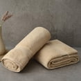thumbnail image 4 of FABDREAMS 100% Organic Cotton GOTS Ceritied 700 GSM Bath Sheet Towel Set of 2, 2 Bath Sheet Towels 36 x 70 in, Dune Tan, 4 of 8