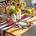 thumbnail image 4 of Red Black Grey Round 15 Inch Placemats Set of 8, Moire Modern Artwork Abstract HeatResistant Non Slip Place Mats for Dining Table, Wipeable Braided Kitchen Table Mats for Housewarming, 4 of 9