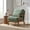 Green, variant on Classic Wooden Lounge Chair with Comfortable Fabric Upholstery