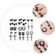 thumbnail image 2 of 10 pares de aretes de acero inoxidable accesorios de orejas decorativas para el hombre, 2 of 5