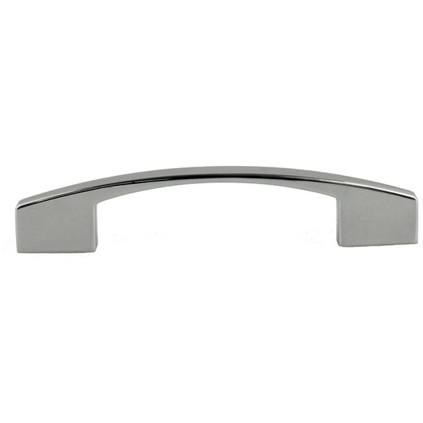 5 Pack 1950 S Chrome Pull Mid Century Modern 96mm Or 3 Com Chrome Pull Mid Century Modern, Mid Century Modern Cabinet Pulls Black