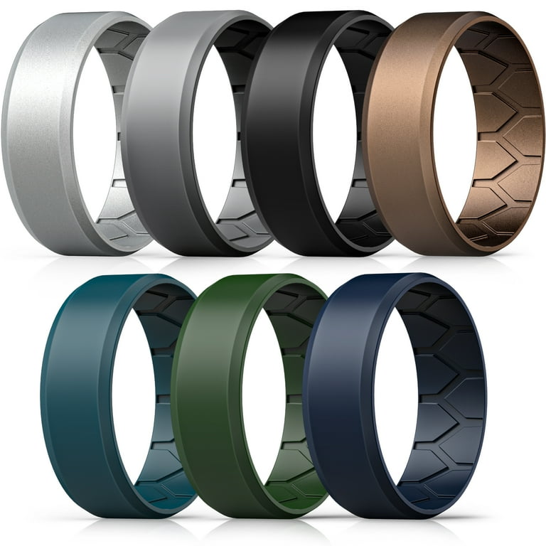 Mens silicone wedding rings near me deals