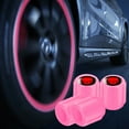 thumbnail image 3 of Dsscvnef Universal Tire Covers Set 4pcs Car Accessories Rhinestone Nozzle Caps Manual Lighting Interior, 3 of 8