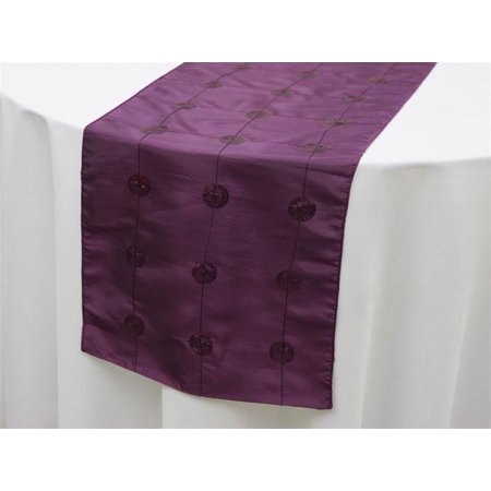 Balsacircle 14 X 108 Sequined Circles On Taffeta Table Top