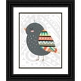 thumbnail image 1 of Robinson, Tamara 26x32 Black Ornate Wood Framed with Double Matting Museum Art Print Titled - Tribal Bird, 1 of 4