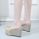 thumbnail image 5 of Zapatos de plataforma de cuña de verano para mujer, zapatillas de tacón alto con plataforma para pies Wmkox8yii hj789, 5 of 9