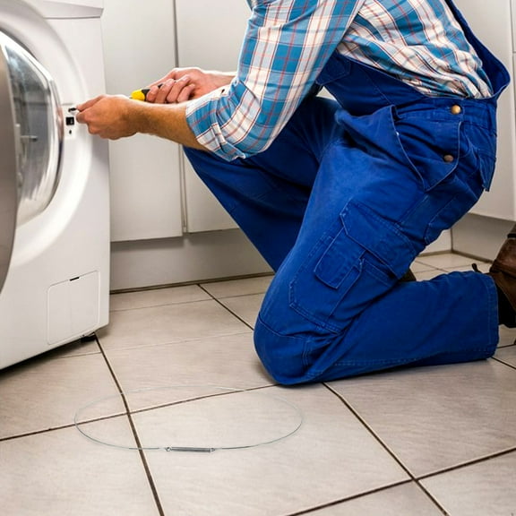 IBASETOY Washing Machine Door Seal Clamp Parts Stainless Steel Ring for Water Leak Prevention 1Set