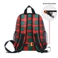 thumbnail image 5 of FORMRS School Backpack with Front Zippered Pocket 12" Student Travel Daypack, Red and Blue Pattern, 5 of 6