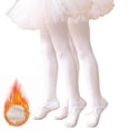 thumbnail image 2 of KyCheLot 2 Pairs Pantyhose for Girls Winter Thicken Fleece Leggings Kids Comfy Breathable Dancewear, 2 of 9