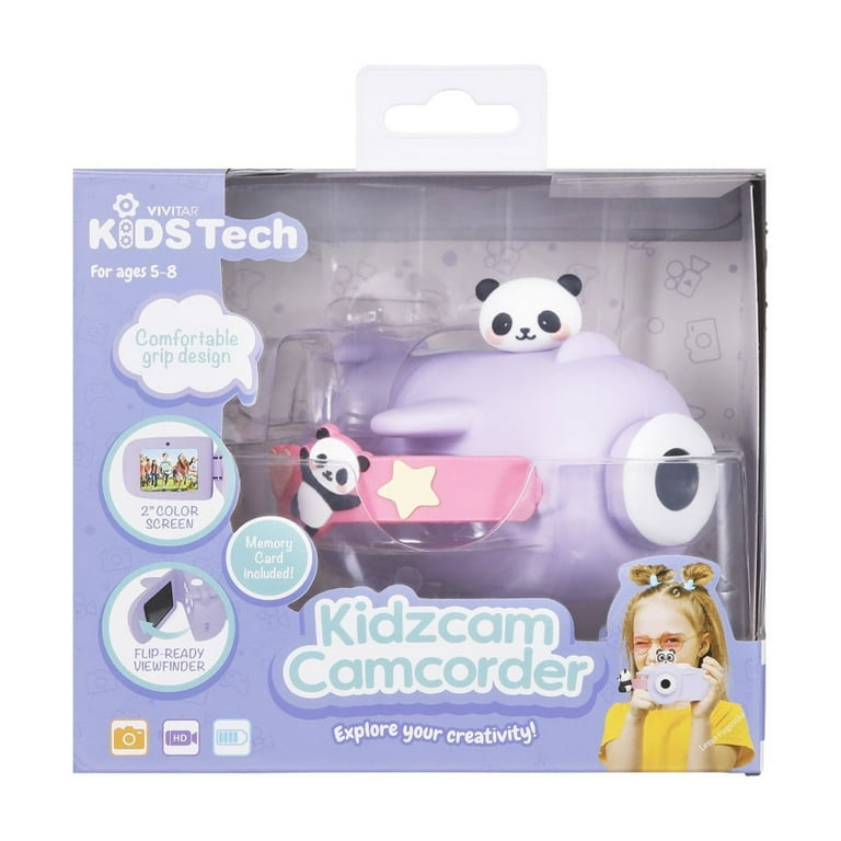 デジタルカメラ Panda Vivitar Kidztech Camcorder for Kids, Purple Panda Digital Video